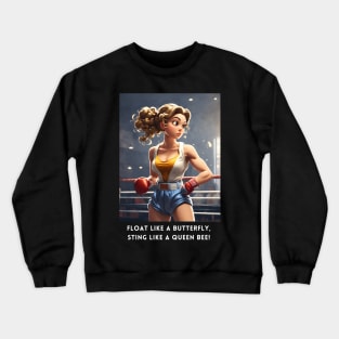 Female Boxing Kickboxing Fighter Crewneck Sweatshirt